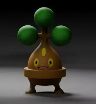 POKEMON SUDOWOODO BONSLY 3D print model_2