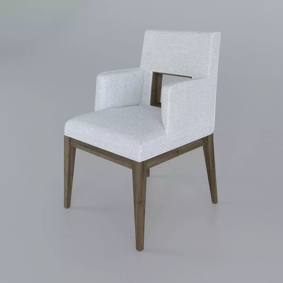 Casa Bella Upholstered Dining Arm Chair 3D model