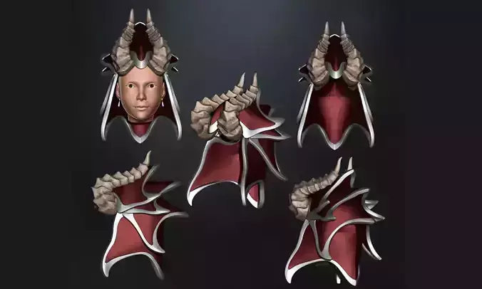 I will create 3d cosplay mask oni mask for 3d printing 3D model