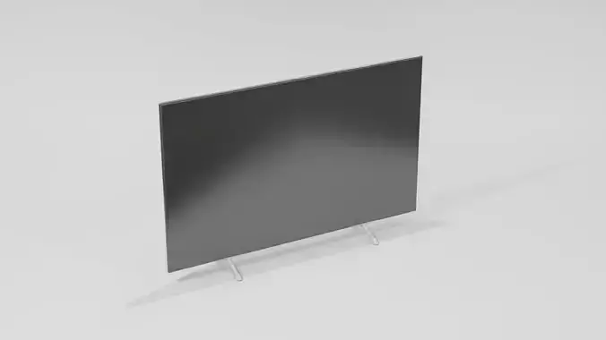 Smart TV 3D Model Low Poly Screen Monitor Low-poly 3D model