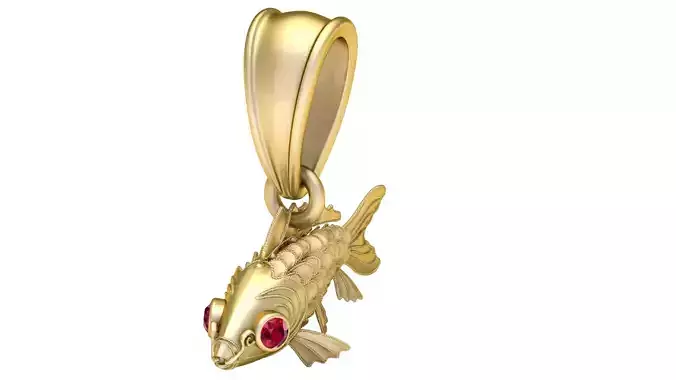 Golden Fish Pendant
