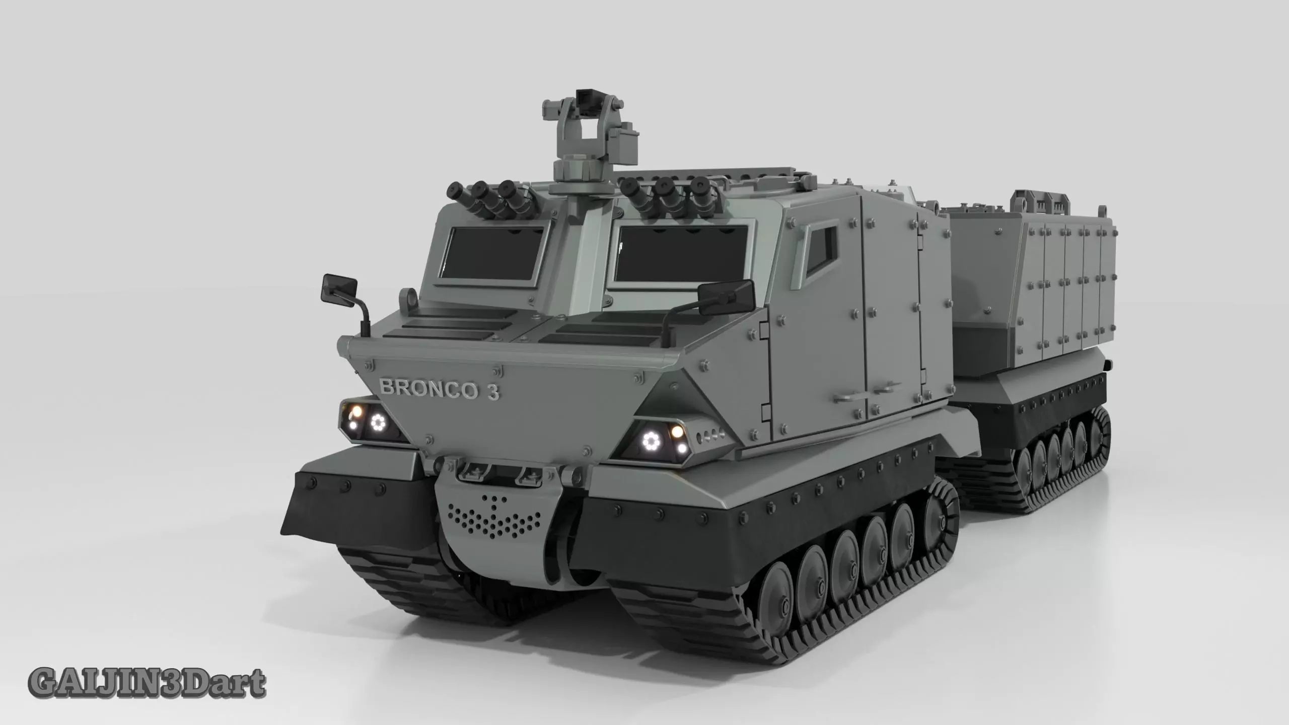 Bronco All Terrain Tracked Carrier 3D print model_1