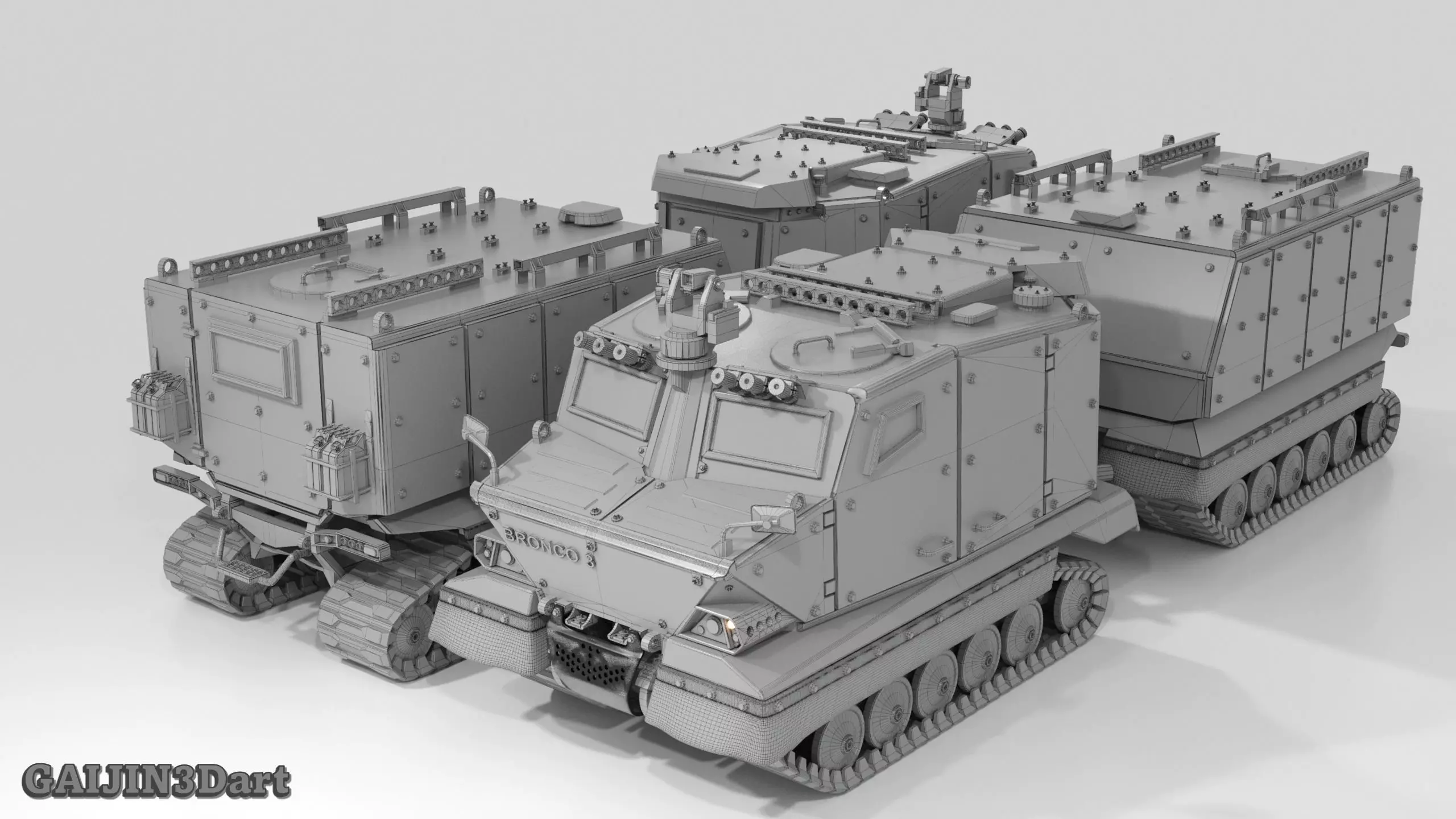 Bronco All Terrain Tracked Carrier 3D print model_7