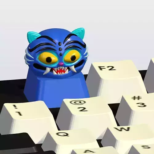 Keycap Derpy tiger kpop demon hunters STL file 3D Model 