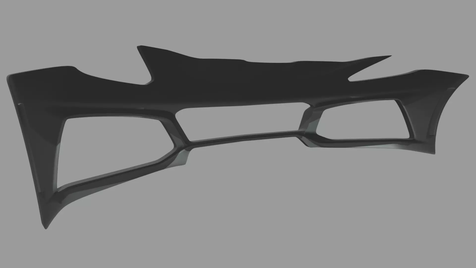 Front Bumper Chevrolet Corvette ZR1 2019 Low-poly 3D model_1