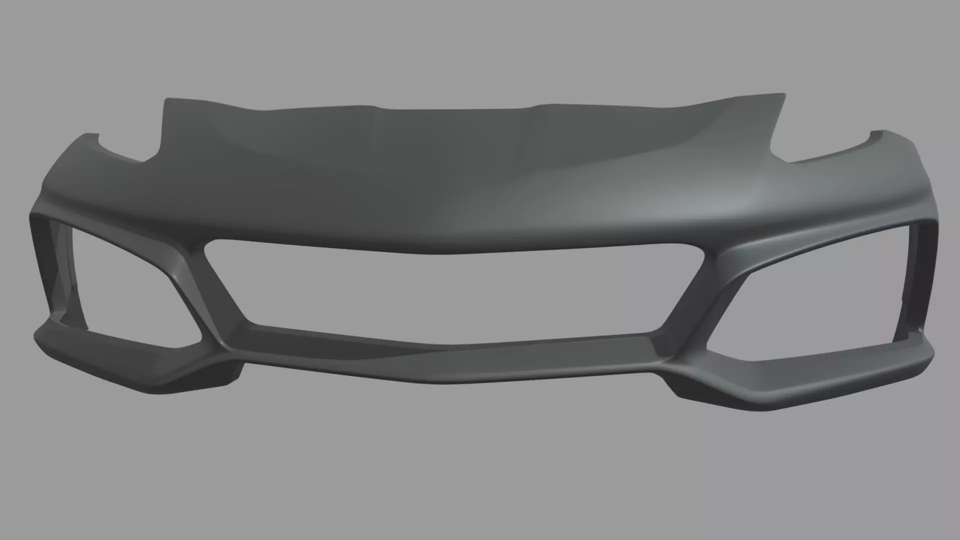 Front Bumper Chevrolet Corvette ZR1 2019 Low-poly 3D model_4