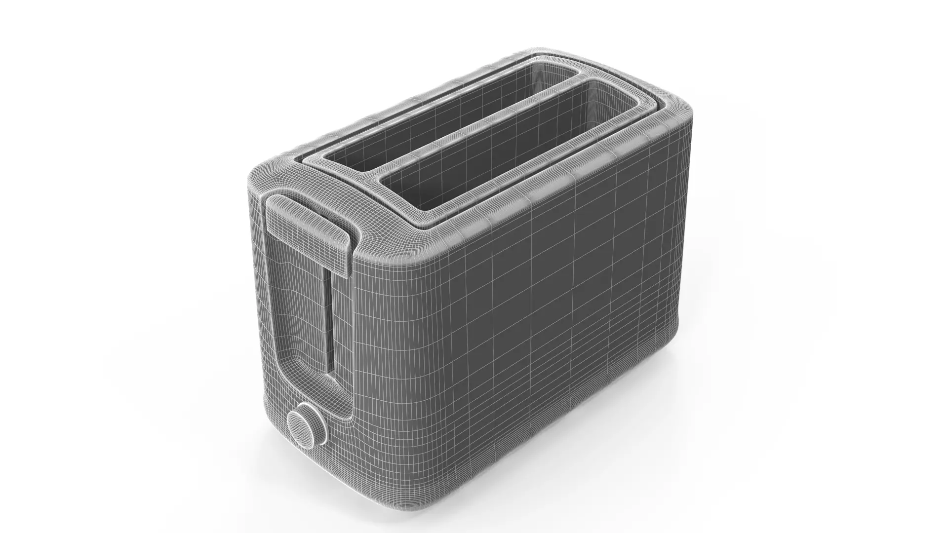 Toaster Low-poly 3D model_7
