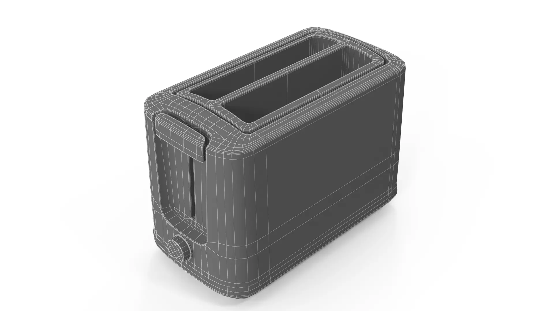 Toaster Low-poly 3D model_5