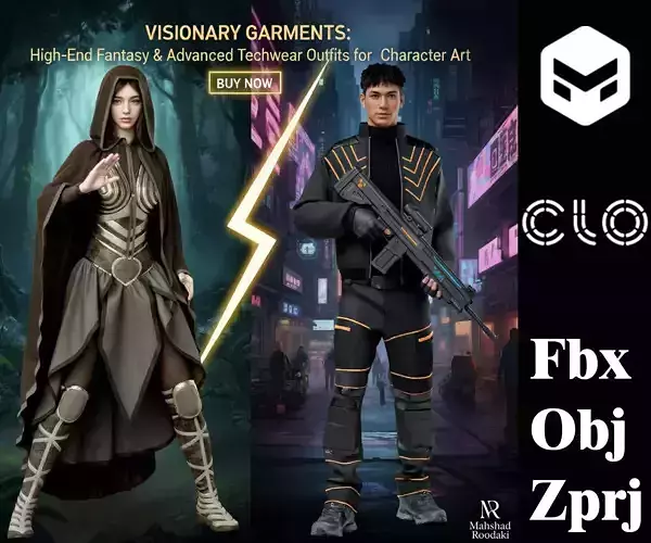 Fantasy and Cyberpunk Collection 3D model Fantasy and Cyberpunk Collection 3D model