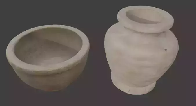 Stone vase and bowl FREE