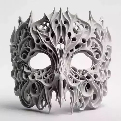 Intricate Organic Lattice Mask