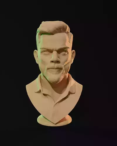 Virat Kohli 3D Printable Bust High Detail STL Fan Art