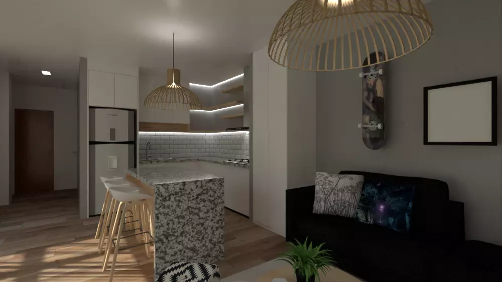 Casa de campo 3D model_0