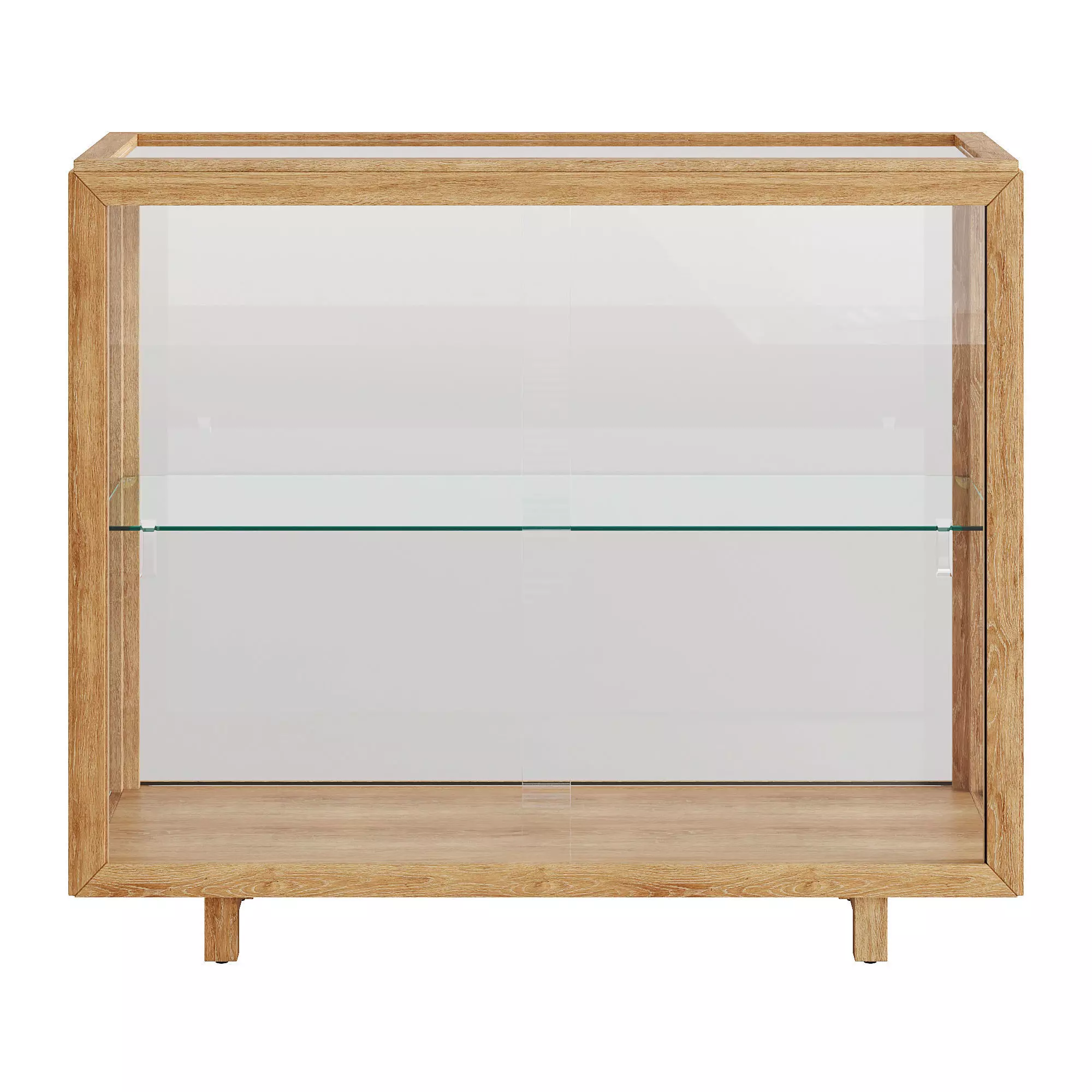 Glass-door Cabinet Stockholm 3D model_2