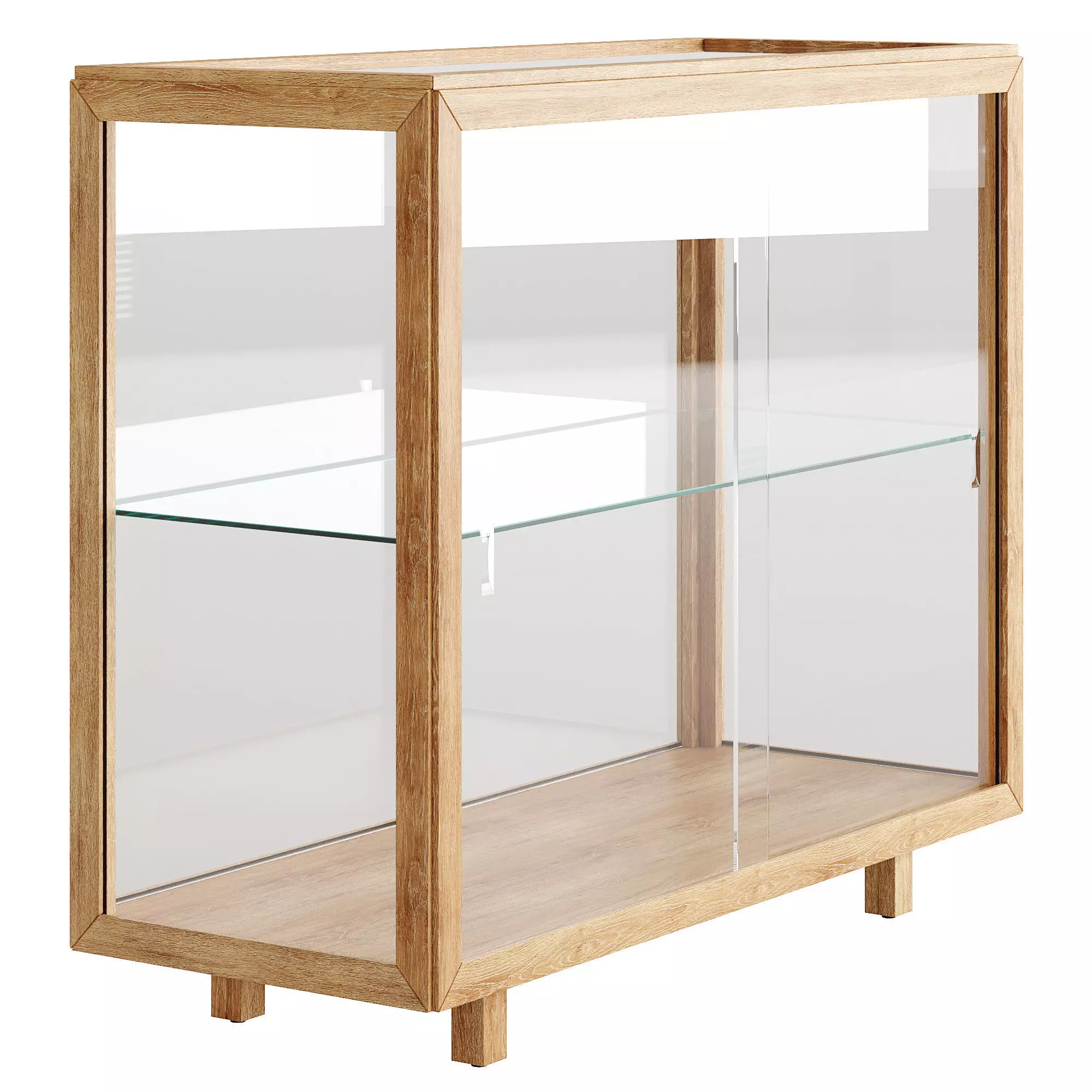Glass-door Cabinet Stockholm 3D model_5