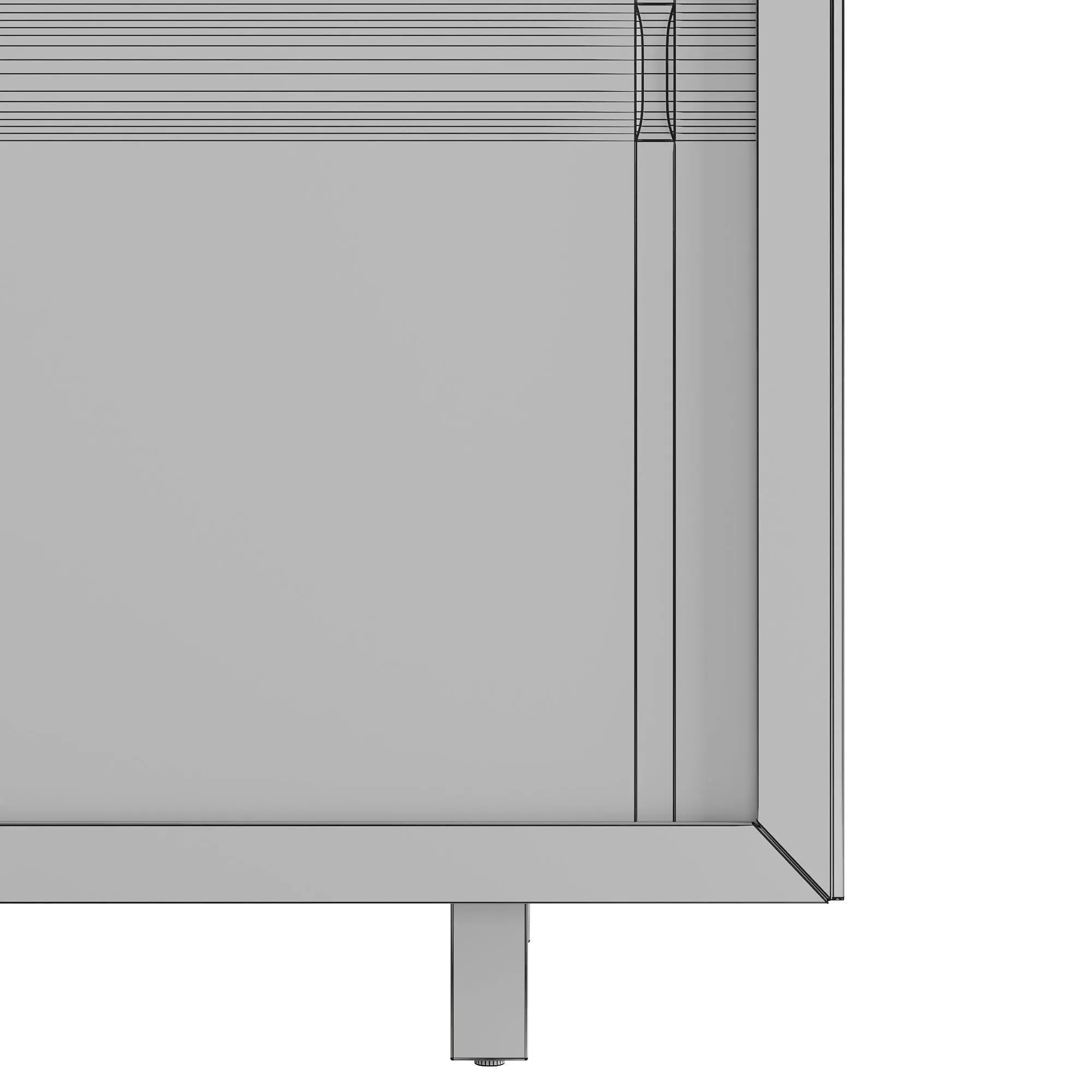 Glass-door Cabinet Stockholm 3D model_7