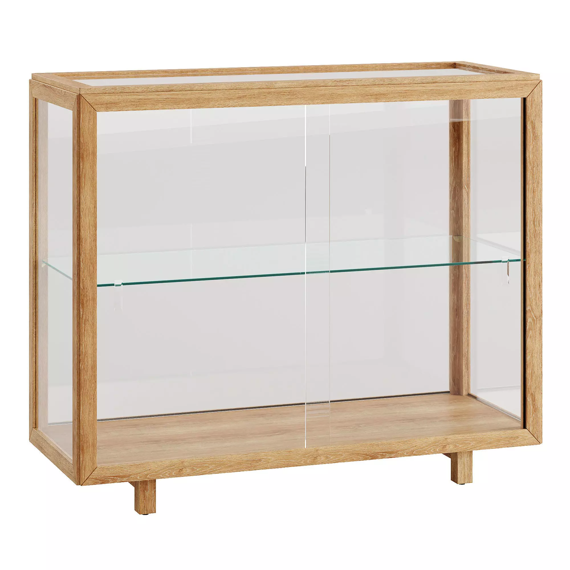Glass-door Cabinet Stockholm 3D model_0