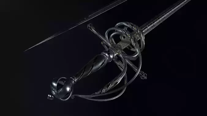 Sword Melee Weapon Low-poly 3D model