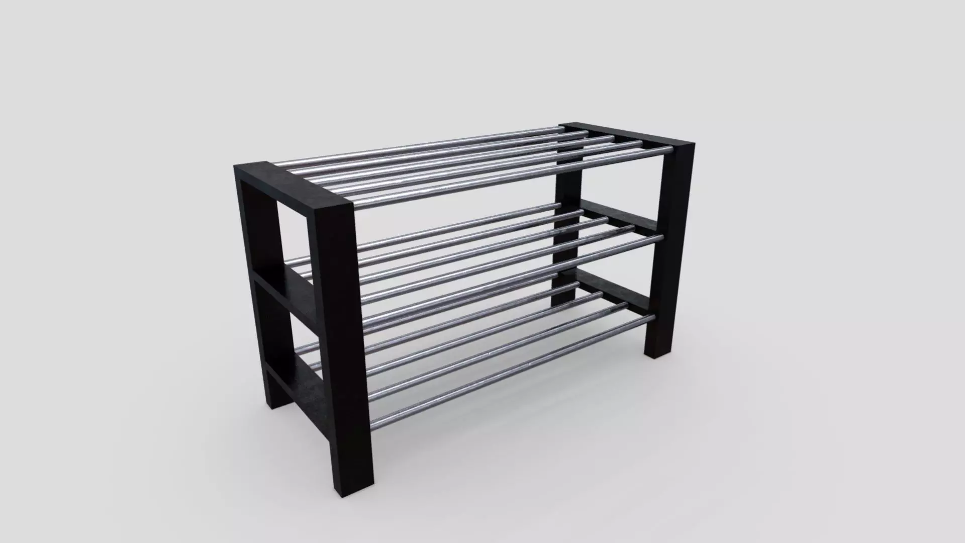 Metal Shoe Rack Free low-poly 3D model
