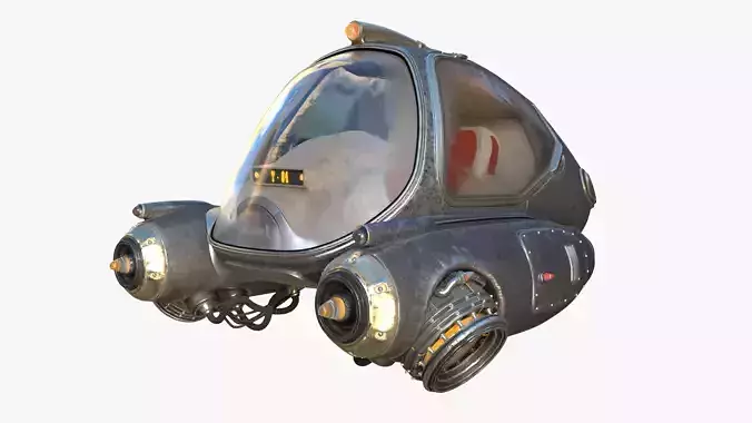 Sci-Fi Ship 3D model Sci-Fi Ship 3D model