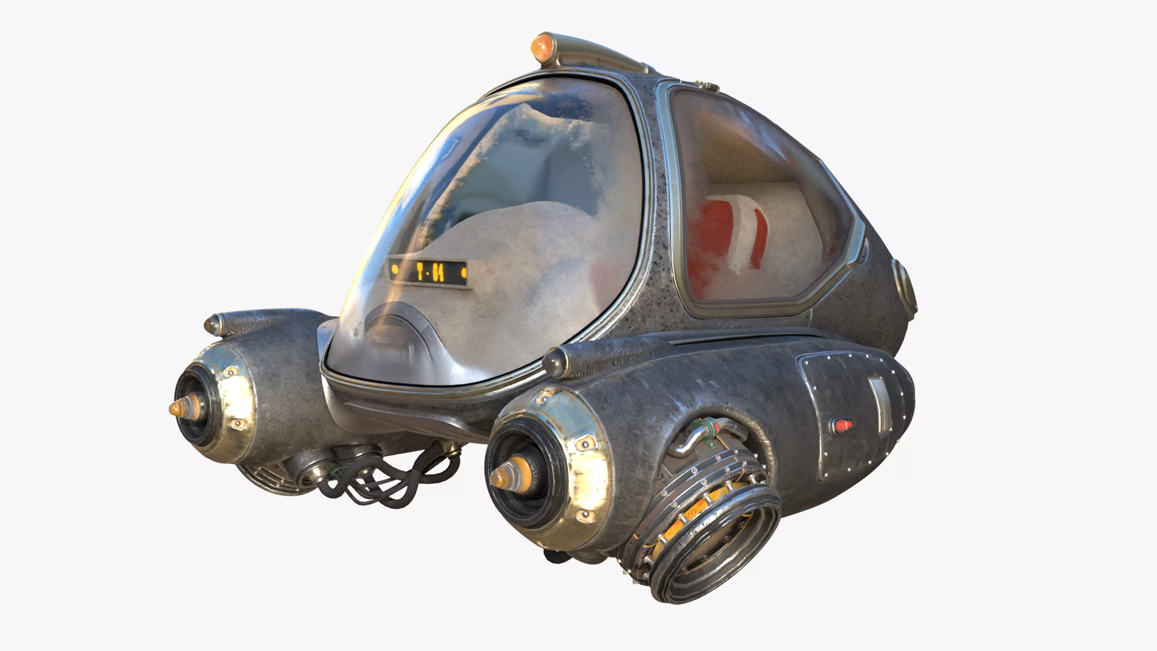 Sci-Fi Ship 3D model_0