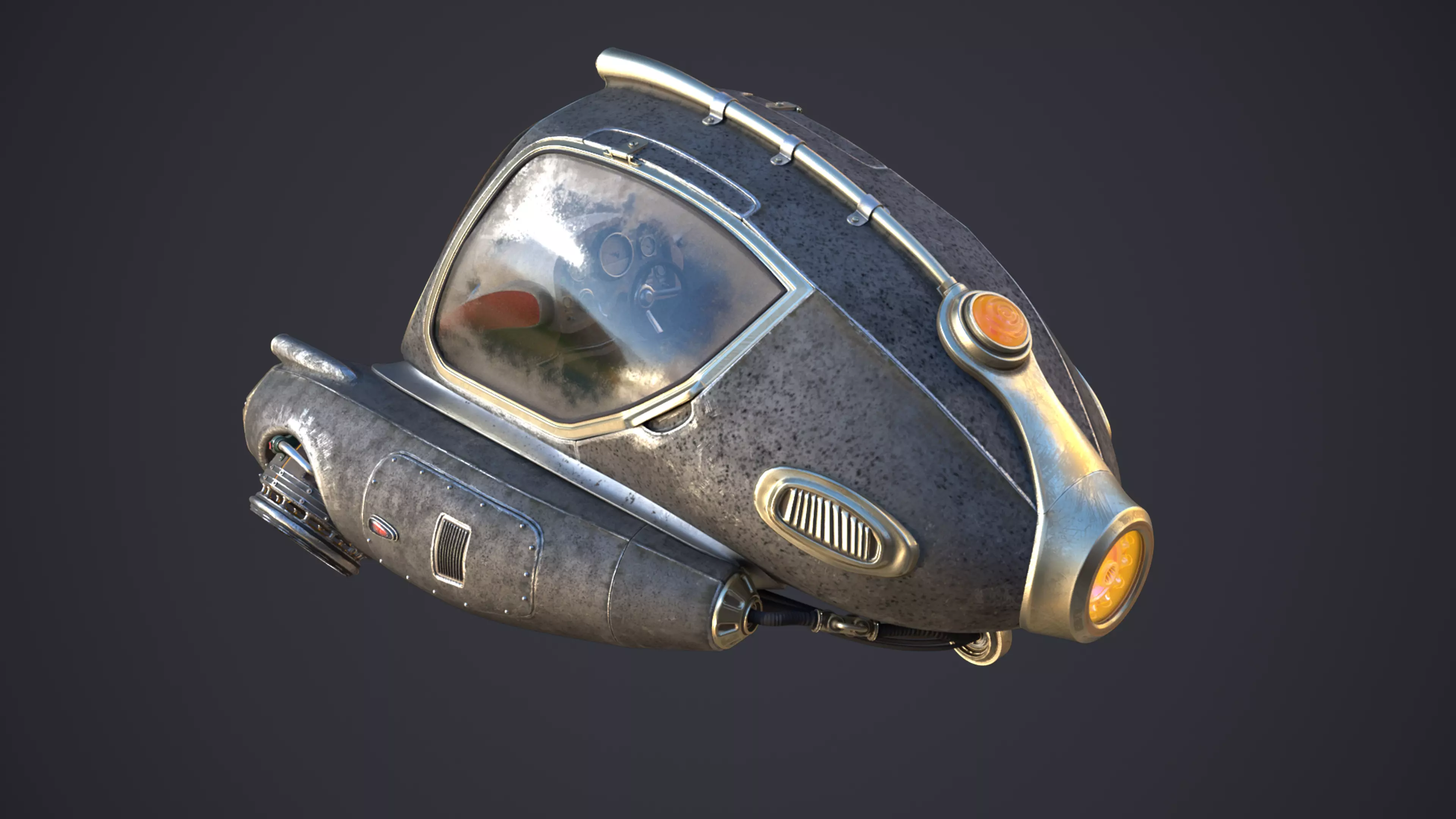Sci-Fi Ship 3D model_4