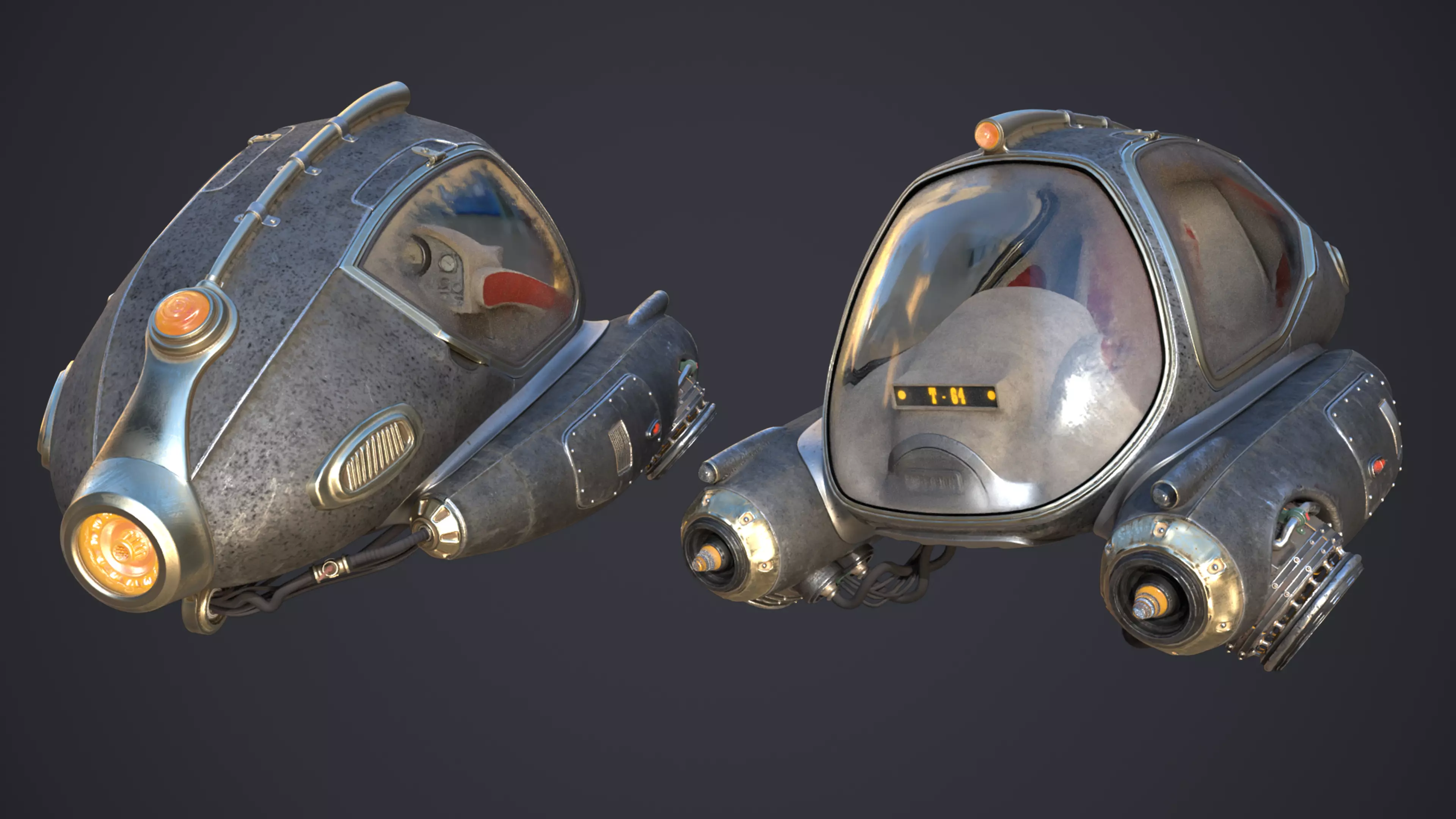 Sci-Fi Ship 3D model_1