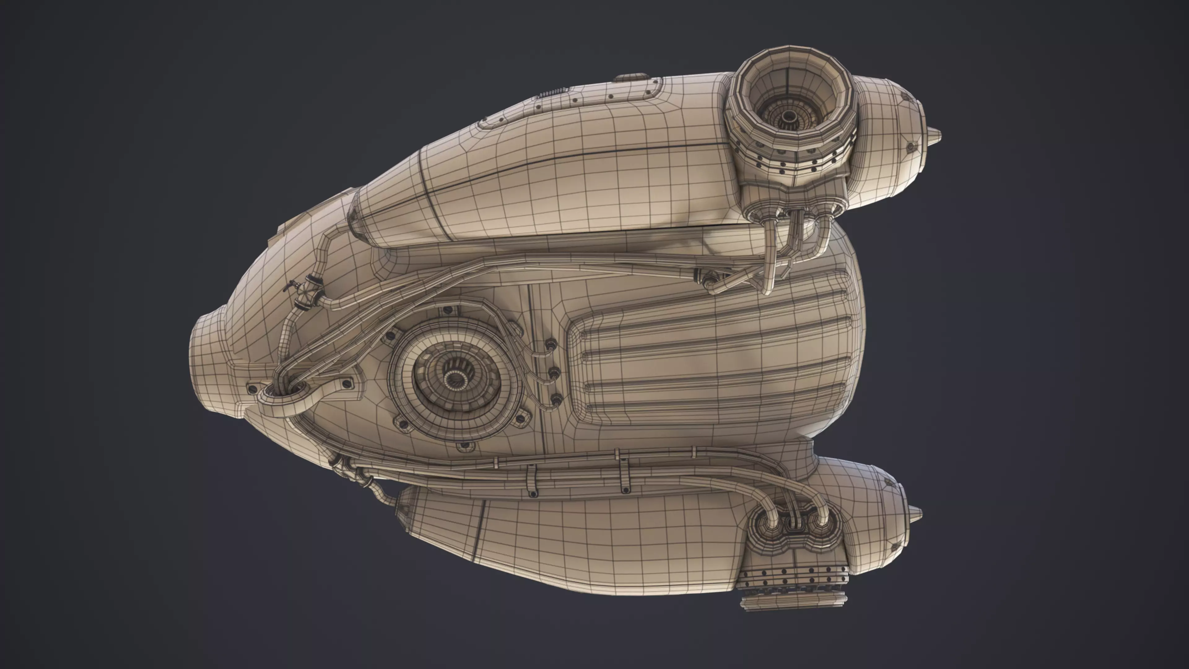 Sci-Fi Ship 3D model_14