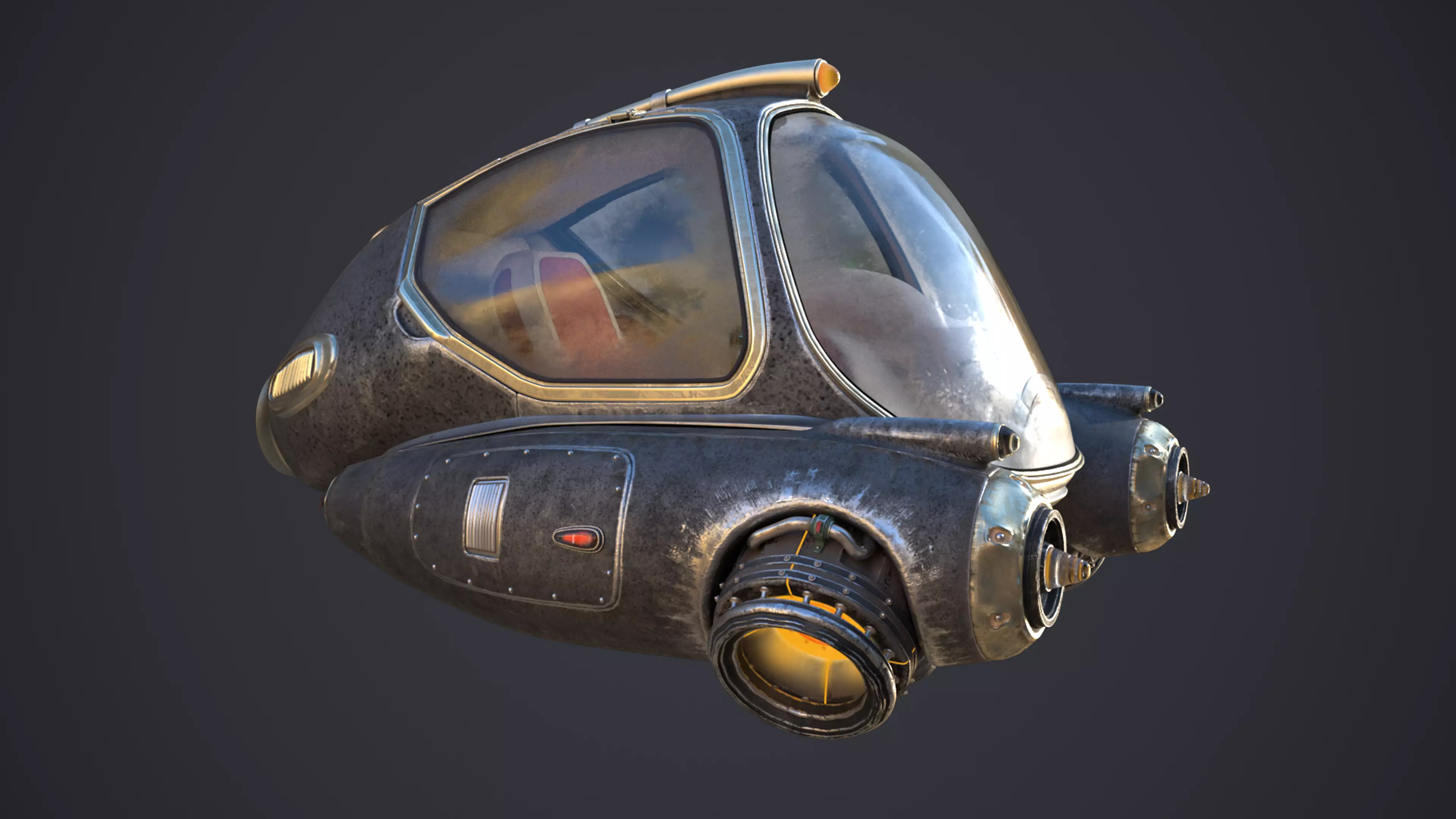 Sci-Fi Ship 3D model_7