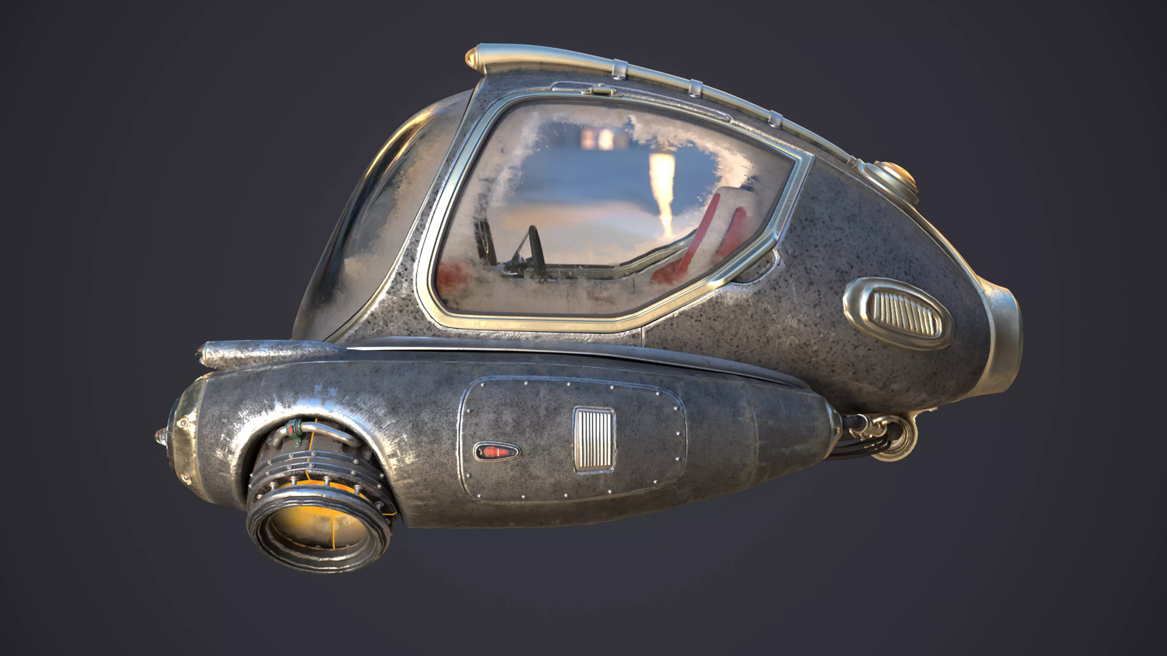 Sci-Fi Ship 3D model_3