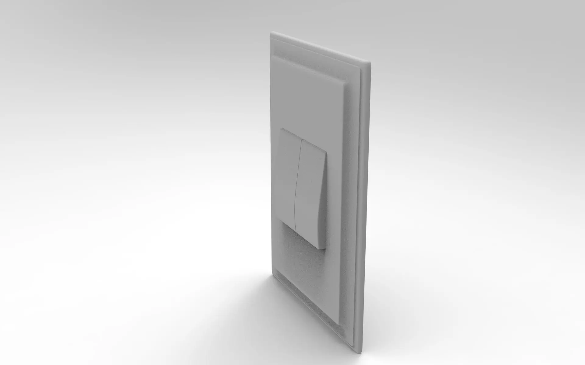 Bubi Push-Button Switch Low-poly 3D model_8