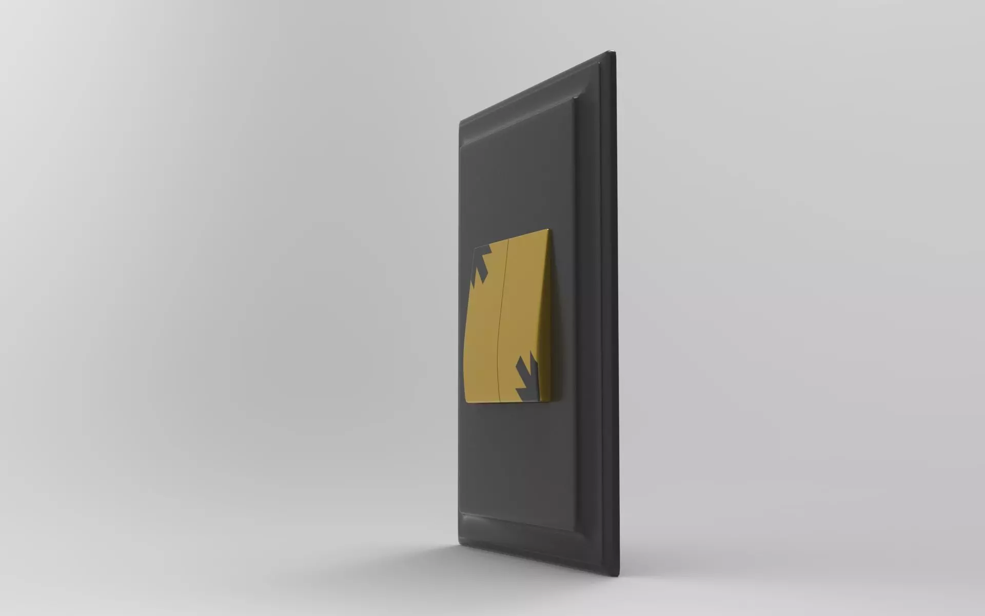 Bubi Push-Button Switch Low-poly 3D model_2