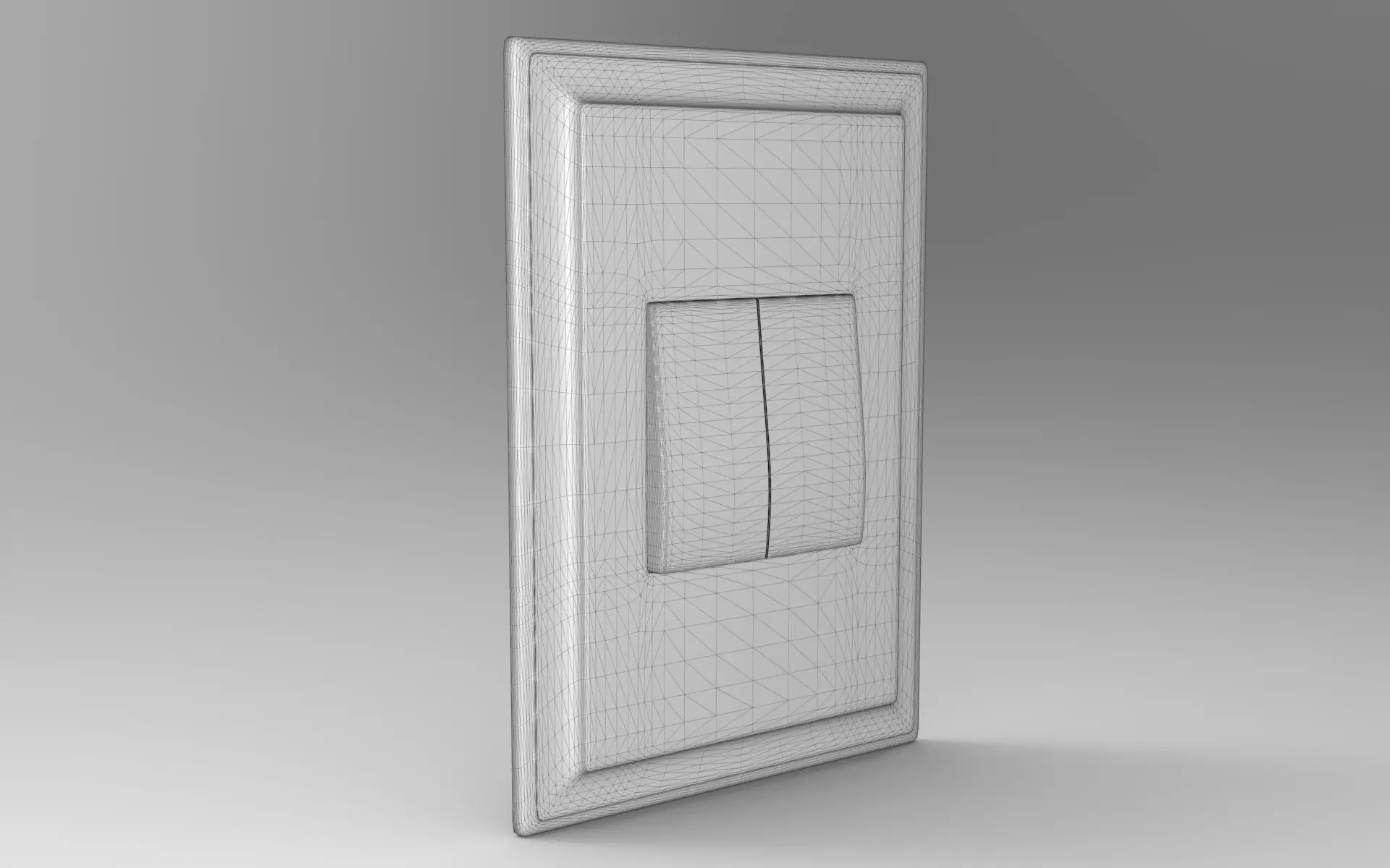 Bubi Push-Button Switch Low-poly 3D model_5