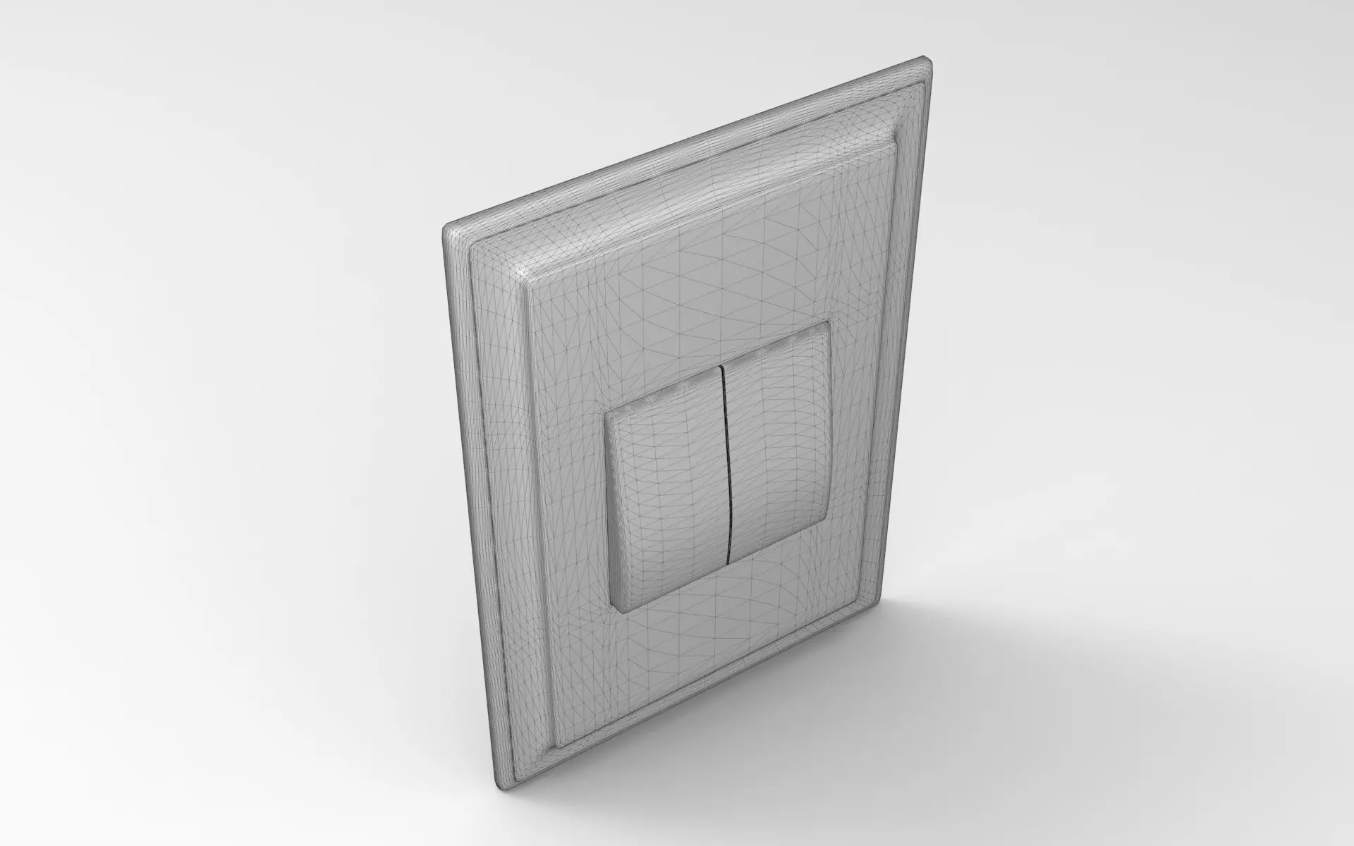 Bubi Push-Button Switch Low-poly 3D model_6