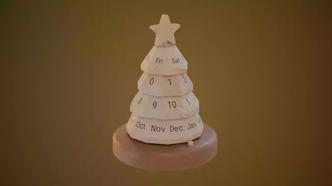 Christmas Tree Perpetual Calendar