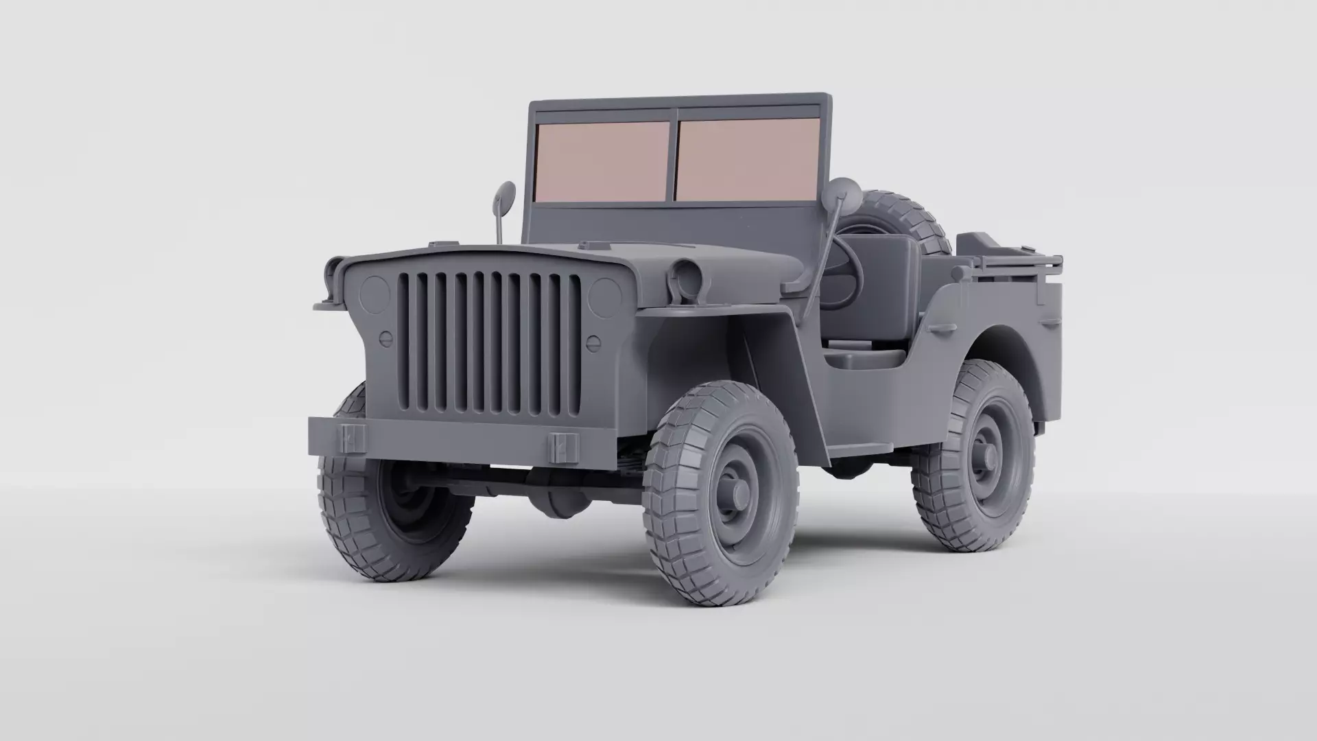 Jeep Willys car 3D print model_17