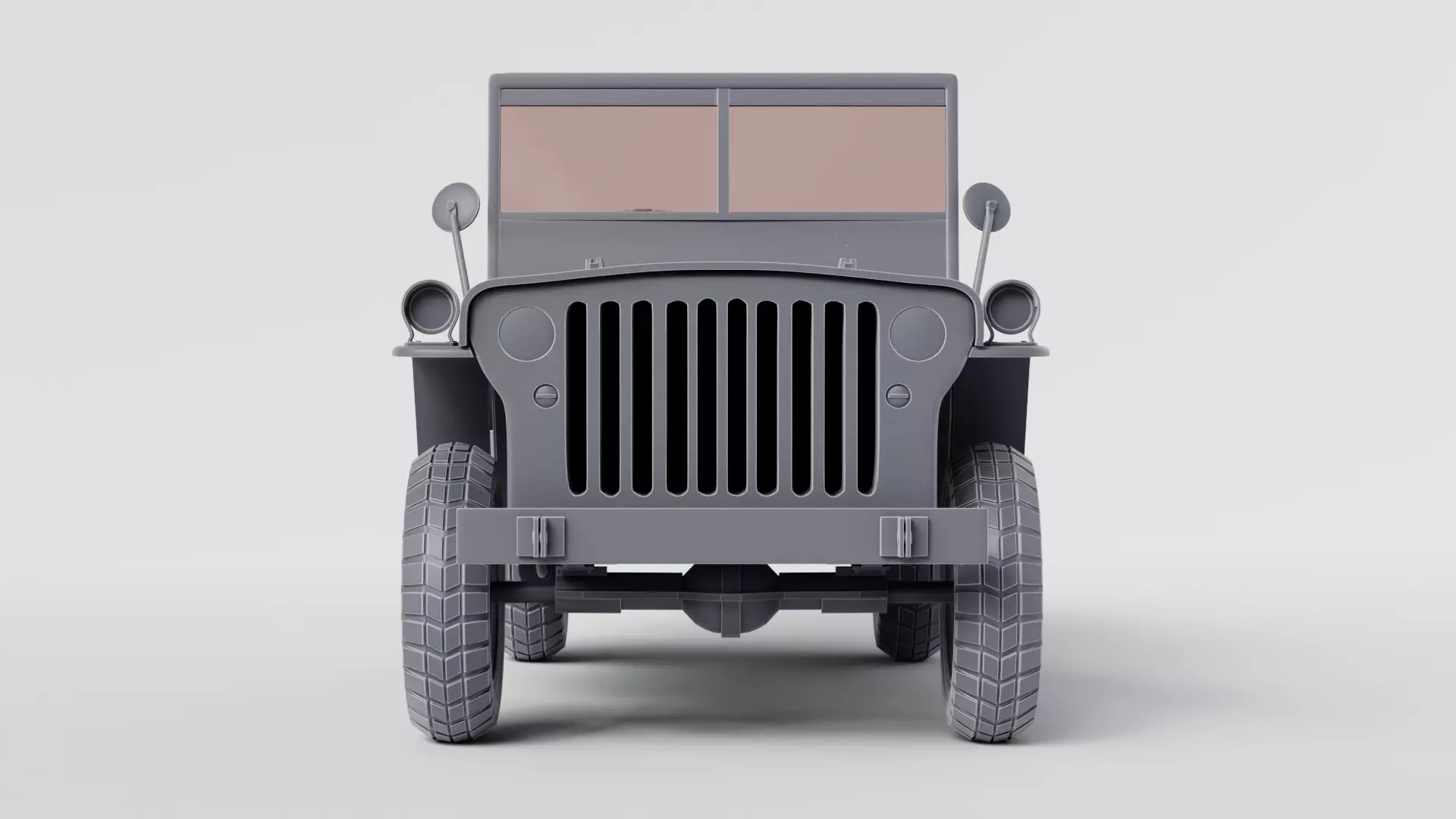 Jeep Willys car 3D print model_12