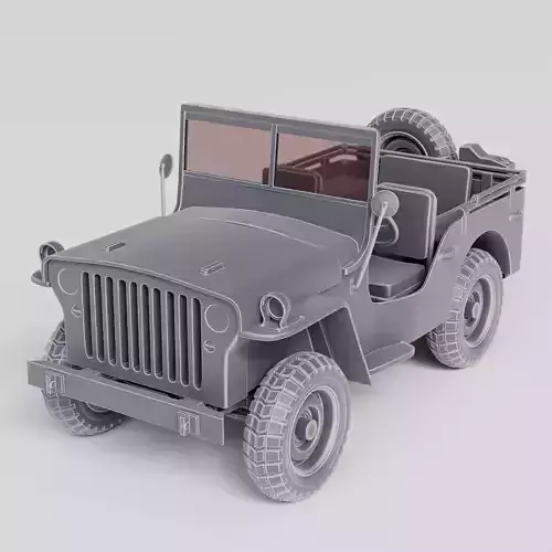 Jeep Willys car 3D print model