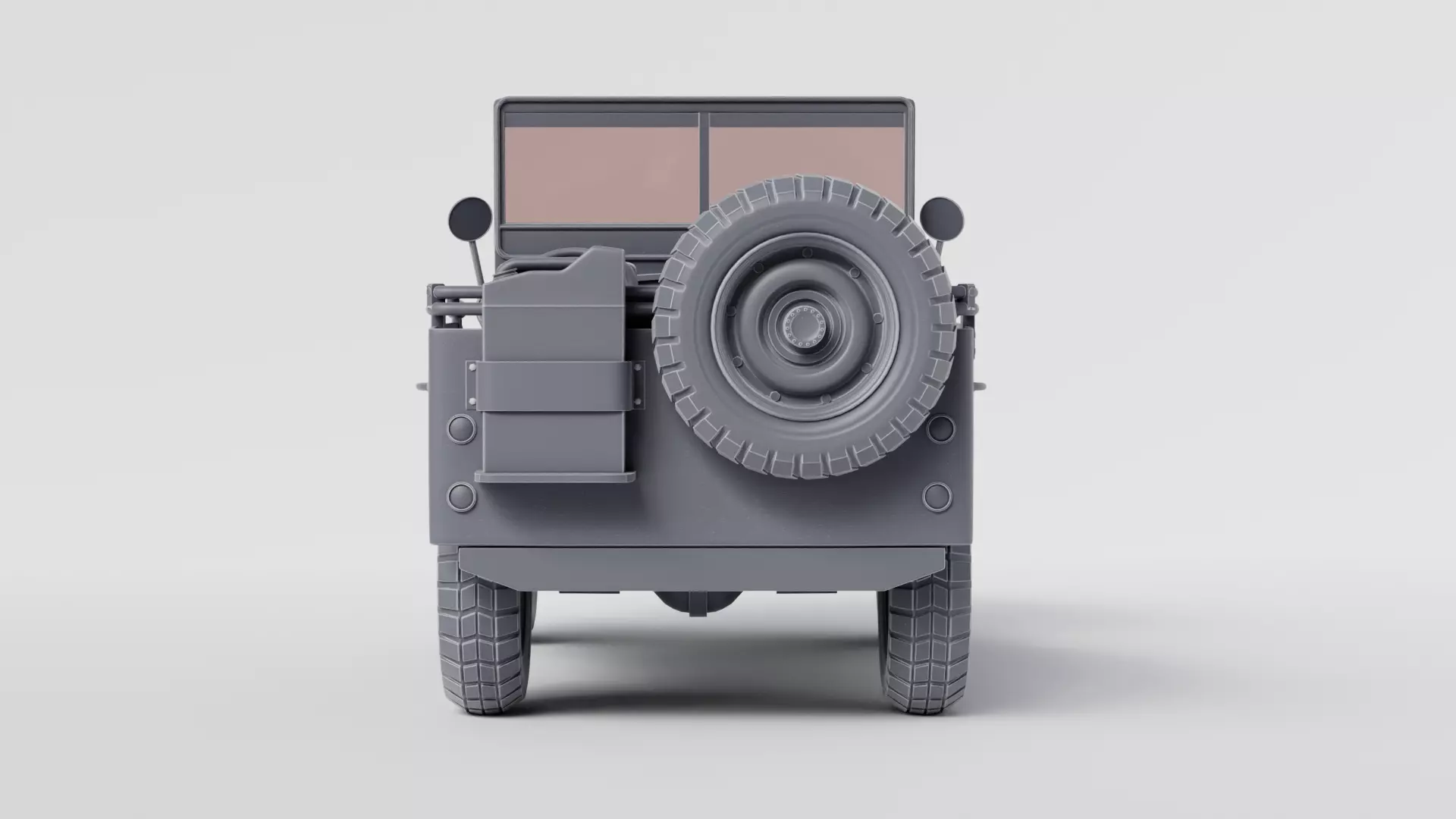 Jeep Willys car 3D print model_14