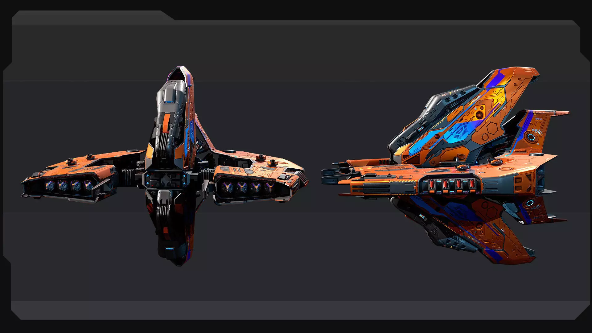 DRAKX - ALIEN Dreadnought DK2 Low-poly 3D model_5