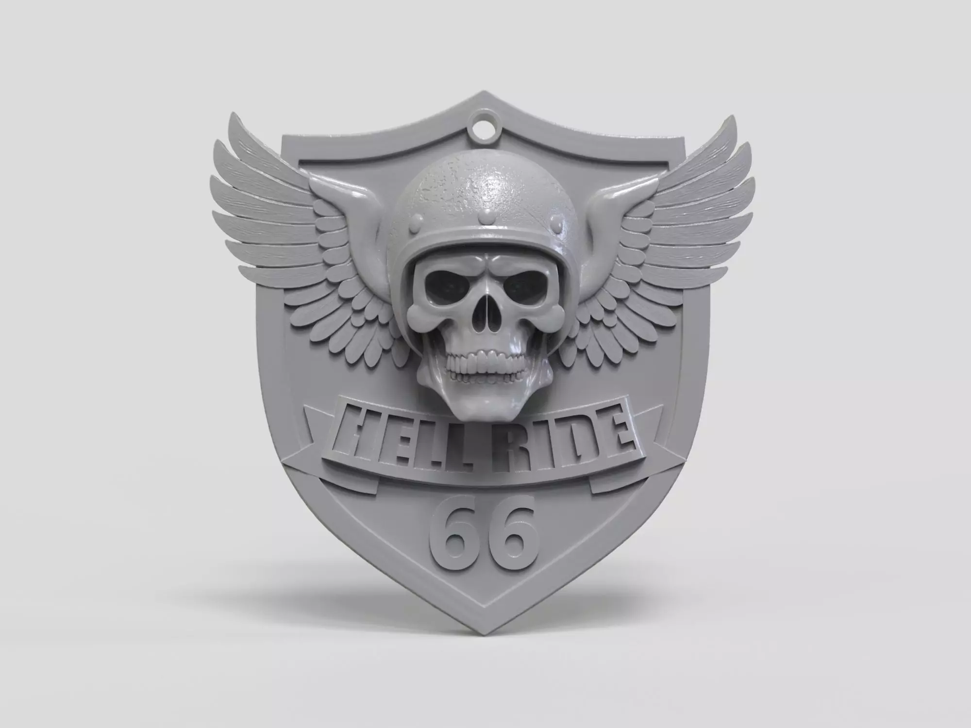 Hell Ride keychain 3D print model