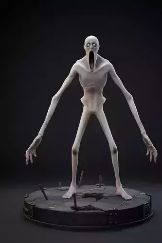 SCP-096 Shy Guy Collectible Statue STL 3D Print Model