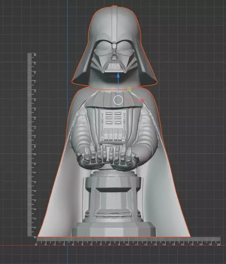 Darth Vader Controller Stand - 3D Printable Joypad Holder STL 3D print model_4