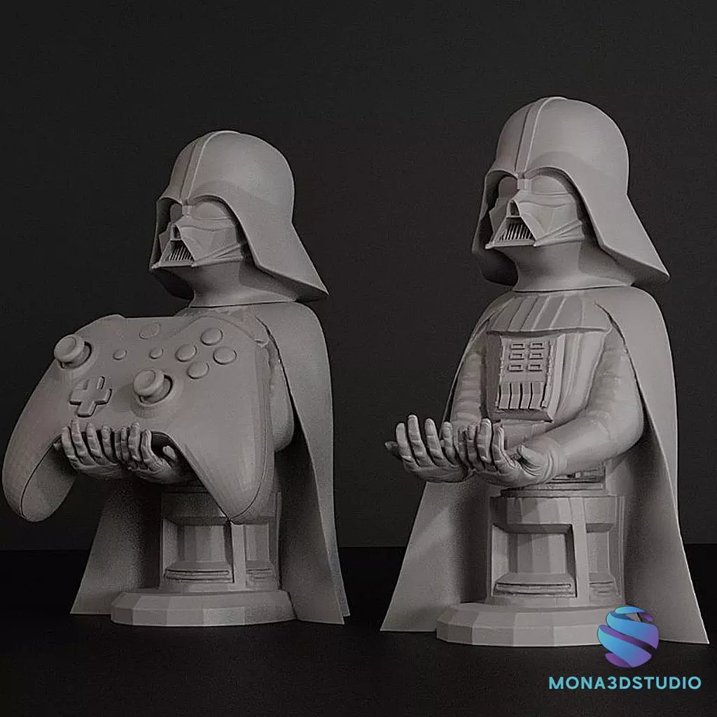 Darth Vader Controller Stand - 3D Printable Joypad Holder STL 3D print model_2