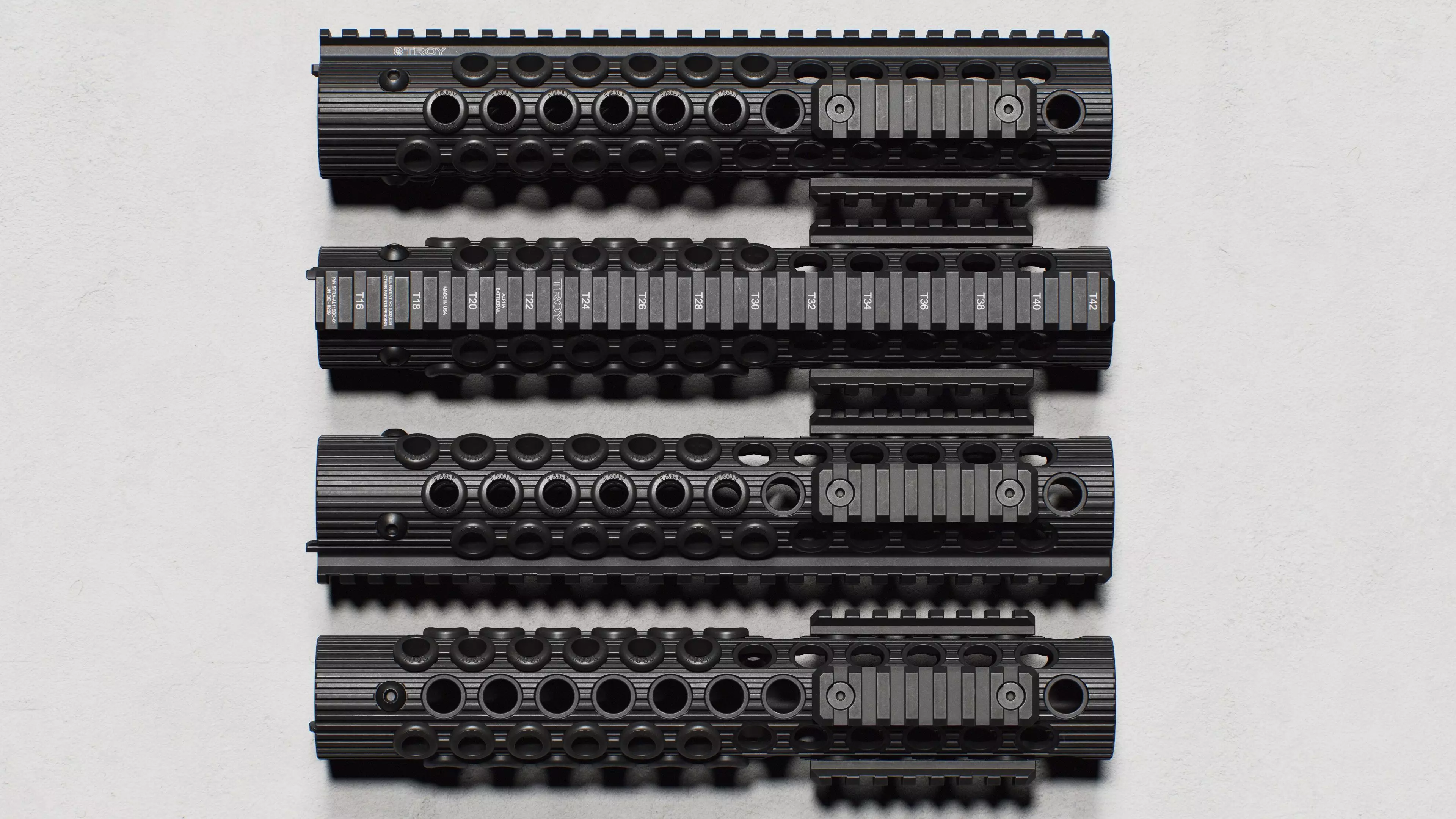 Alpha BattleRail Handguards - Replica Low-poly 3D model_8