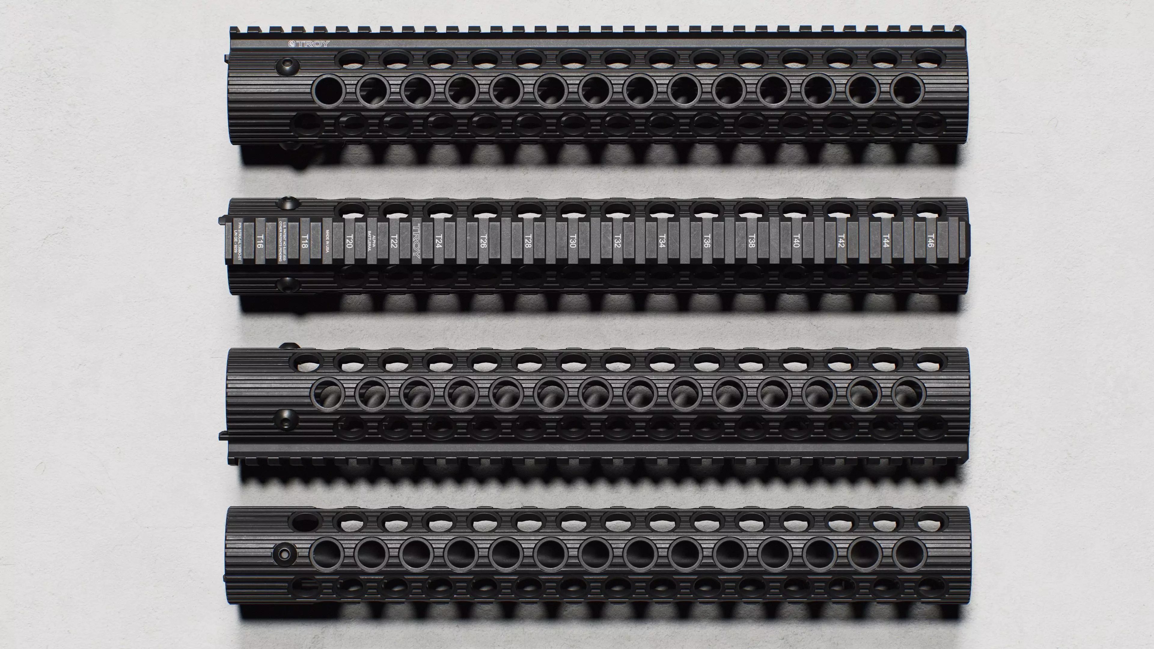 Alpha BattleRail Handguards - Replica Low-poly 3D model_14