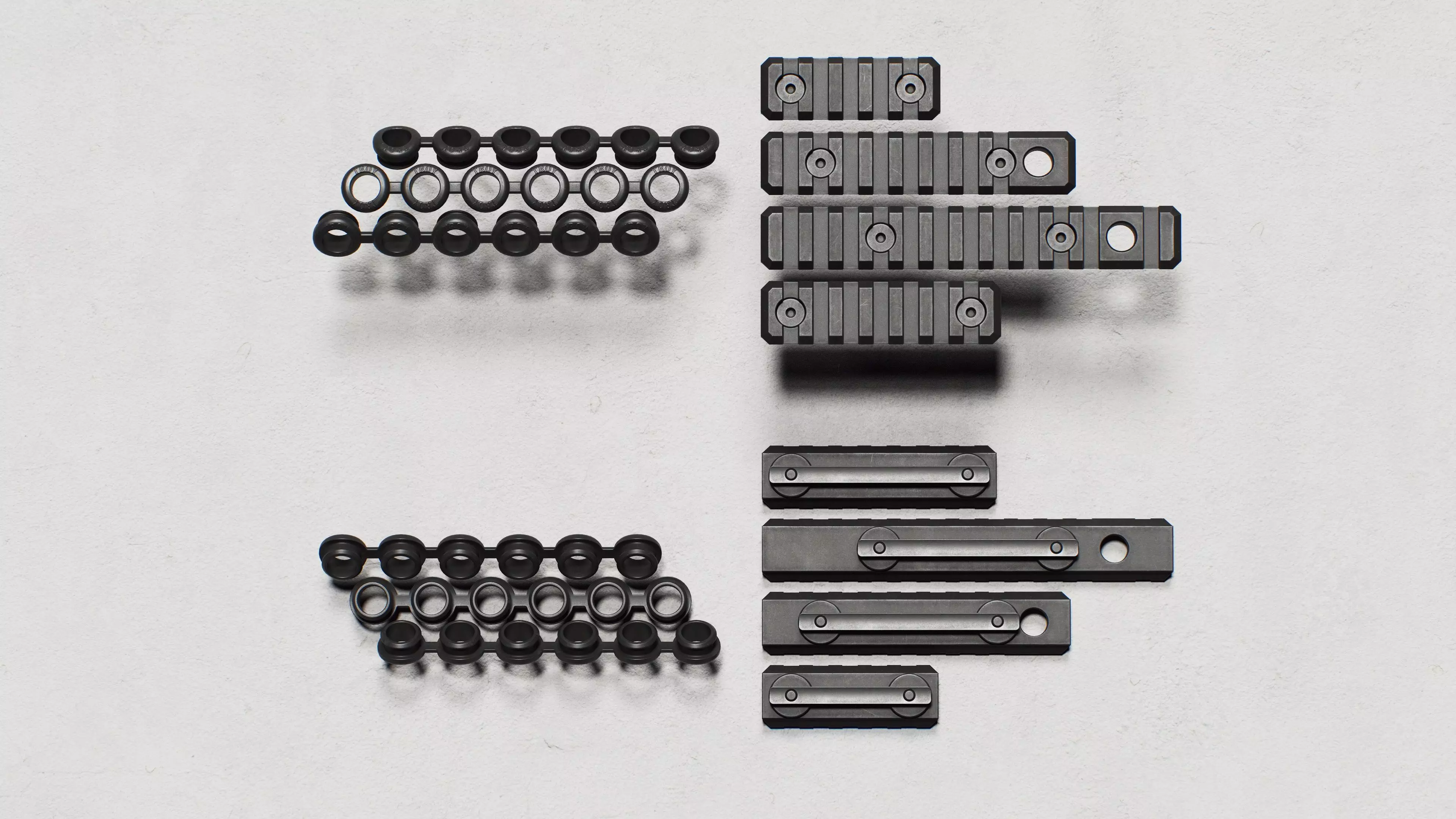 Alpha BattleRail Handguards - Replica Low-poly 3D model_19