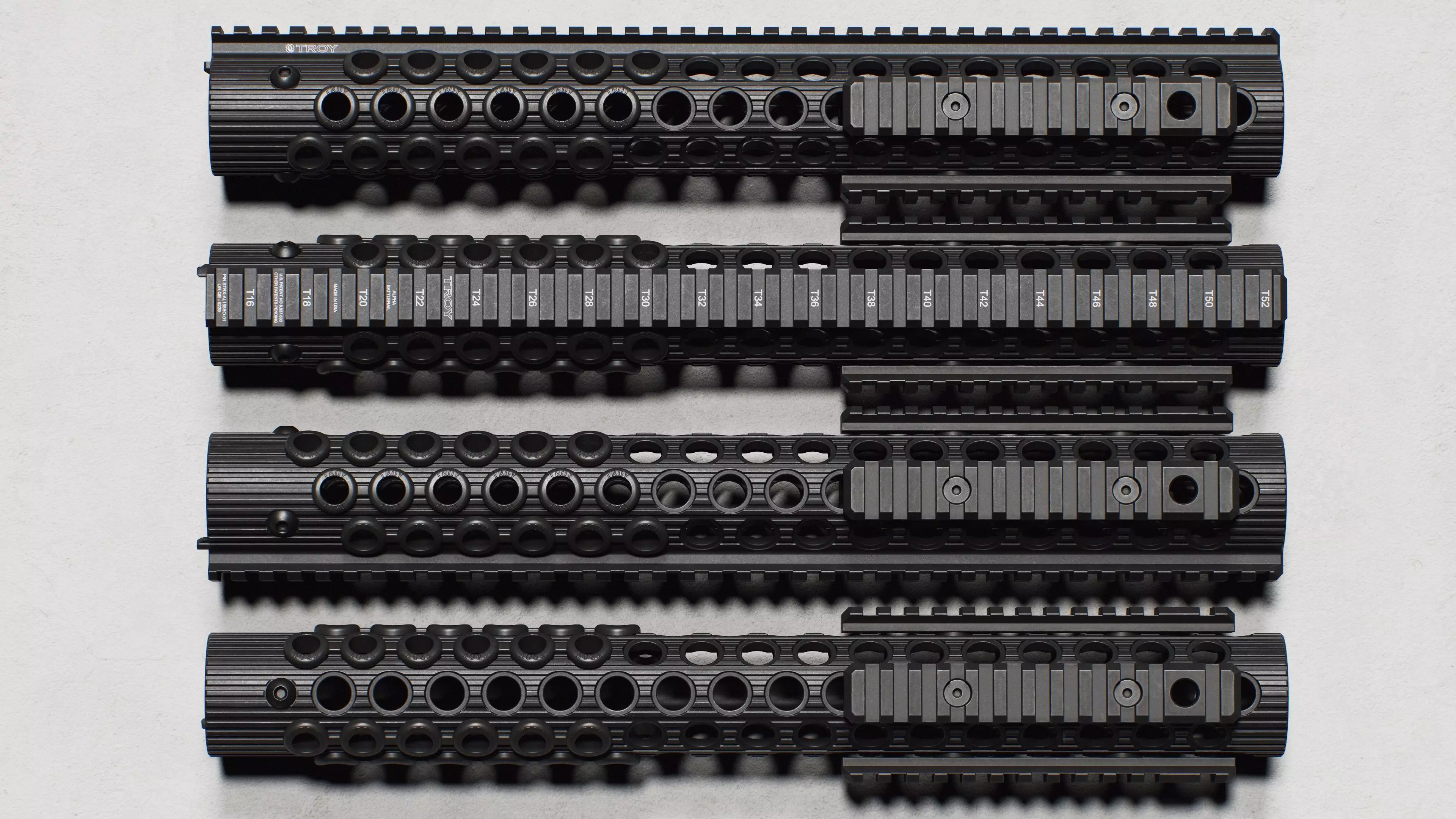 Alpha BattleRail Handguards - Replica Low-poly 3D model_6