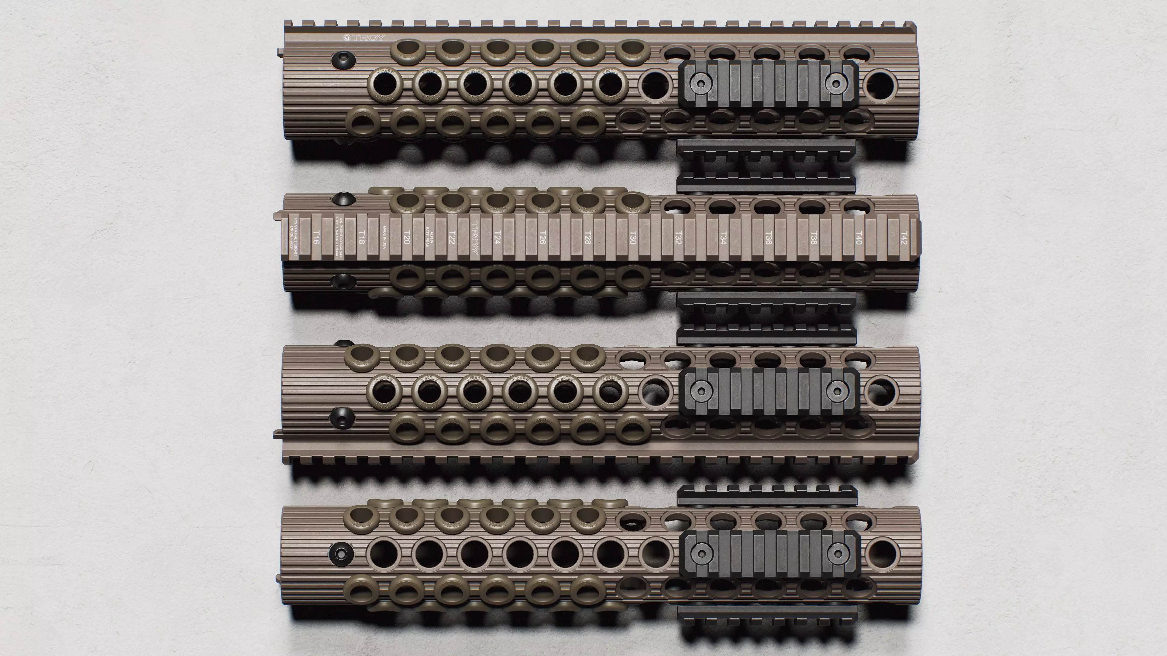 Alpha BattleRail Handguards - Replica Low-poly 3D model_3