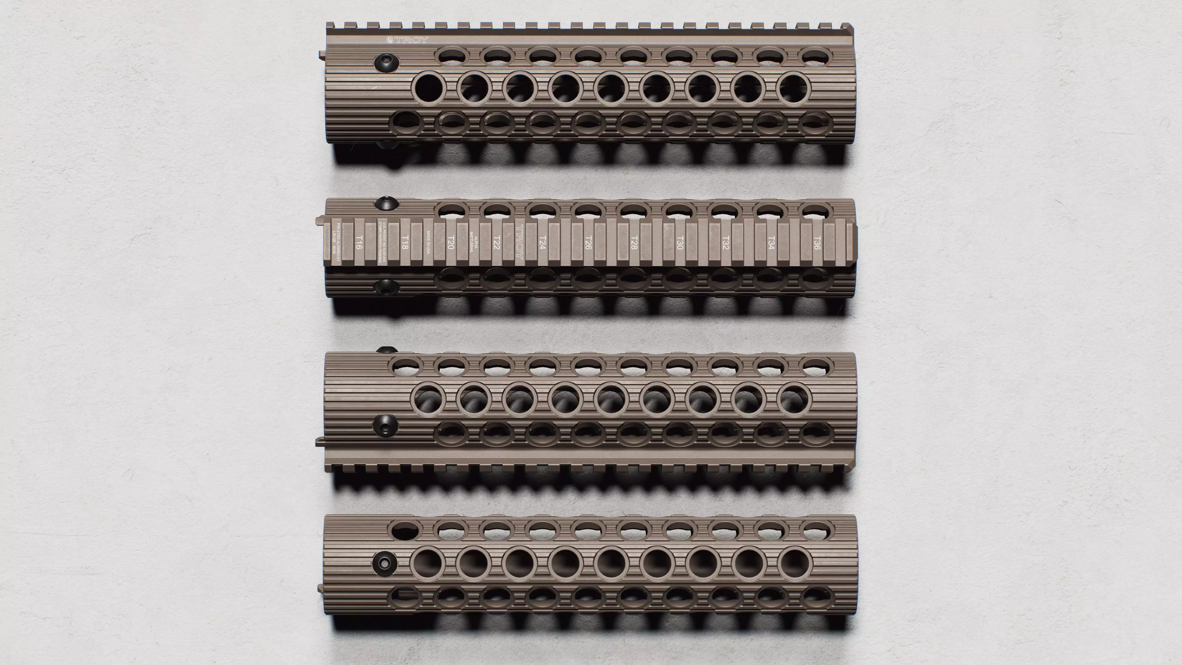 Alpha BattleRail Handguards - Replica Low-poly 3D model_11